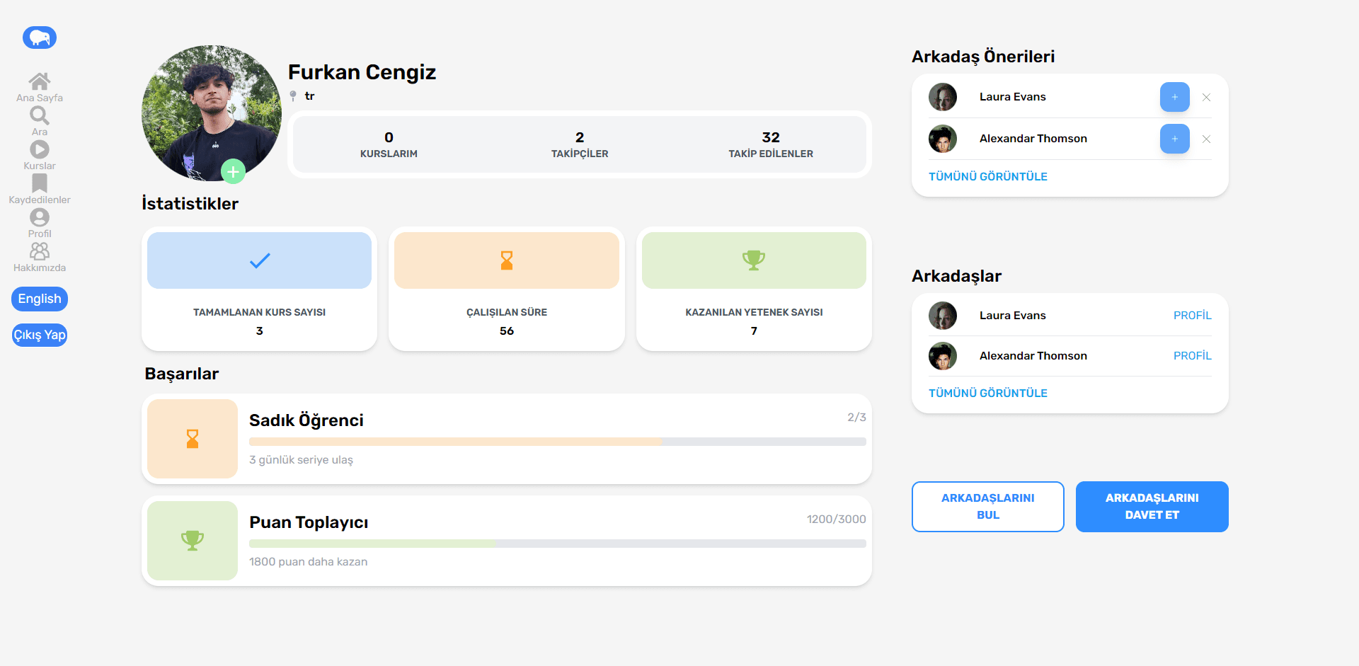 Learnification Profile Page Preview